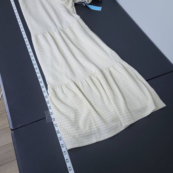 Draper James Womens Tiered Dress Cream Gold Metallic Size XXL Cottagecore NWT - Picture 9 of 9